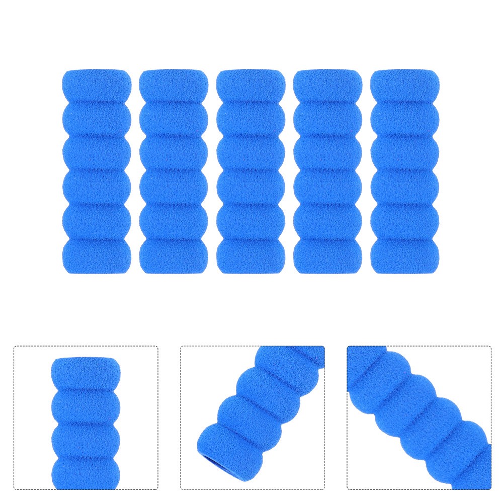 30Pcs Blue Sponge Pen Covers Finger Guards for Embroidery Painting Supplies