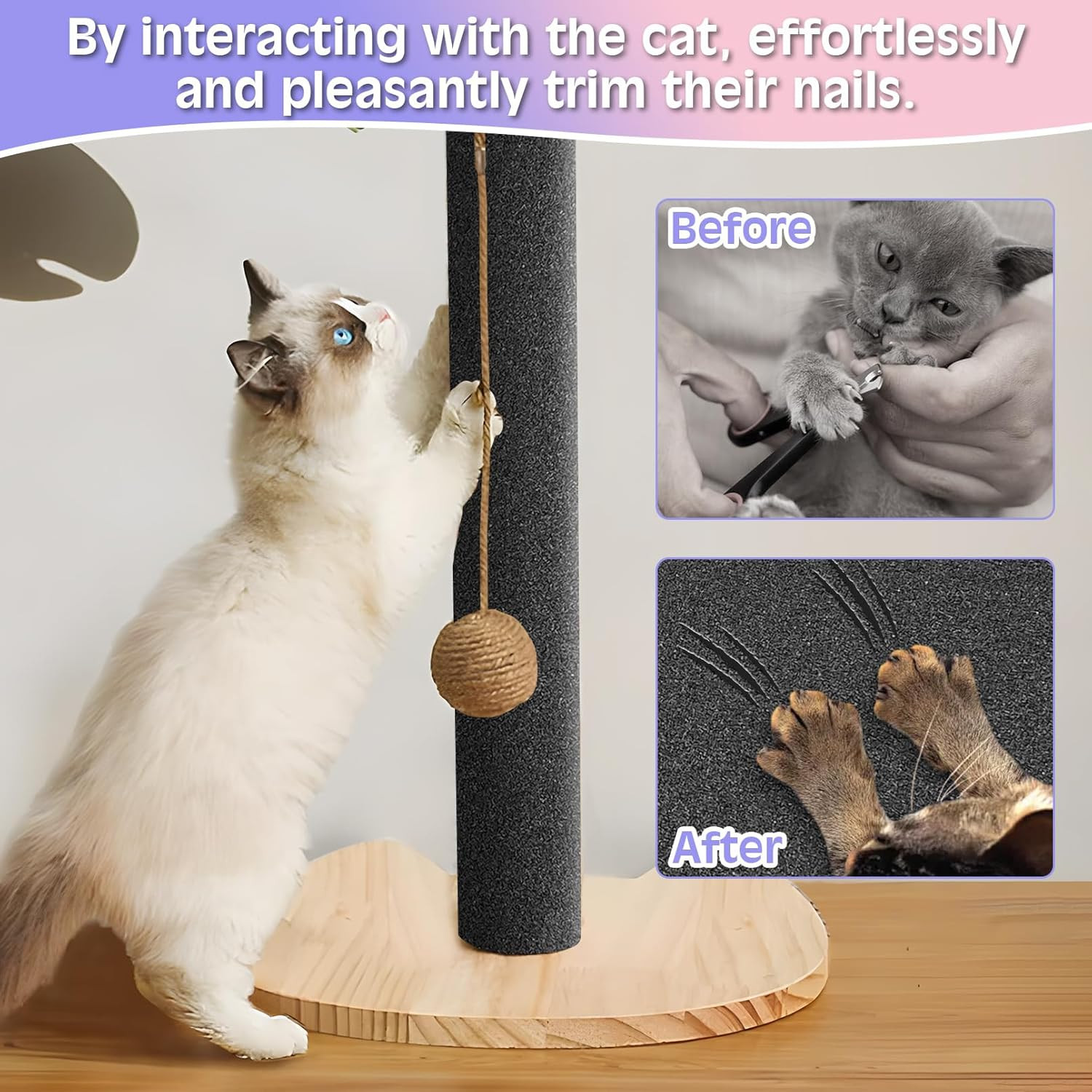 Self-Adhesive Dog Nail File and Cat Scratch Board Replacement Sandpaper 17″x10