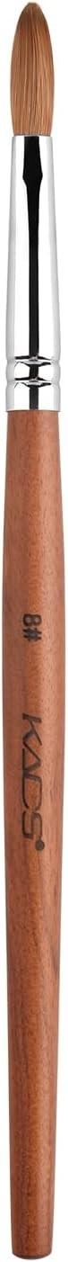 Nail Brush Koliy Sable Acrylic Nail Art Brush Profal Red Wooden