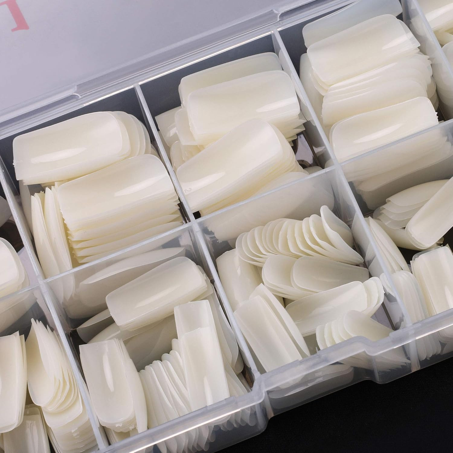 Full Cover Acrylic False Nail Tips, 500PCS Fake Nail Shape Artificial False Nail