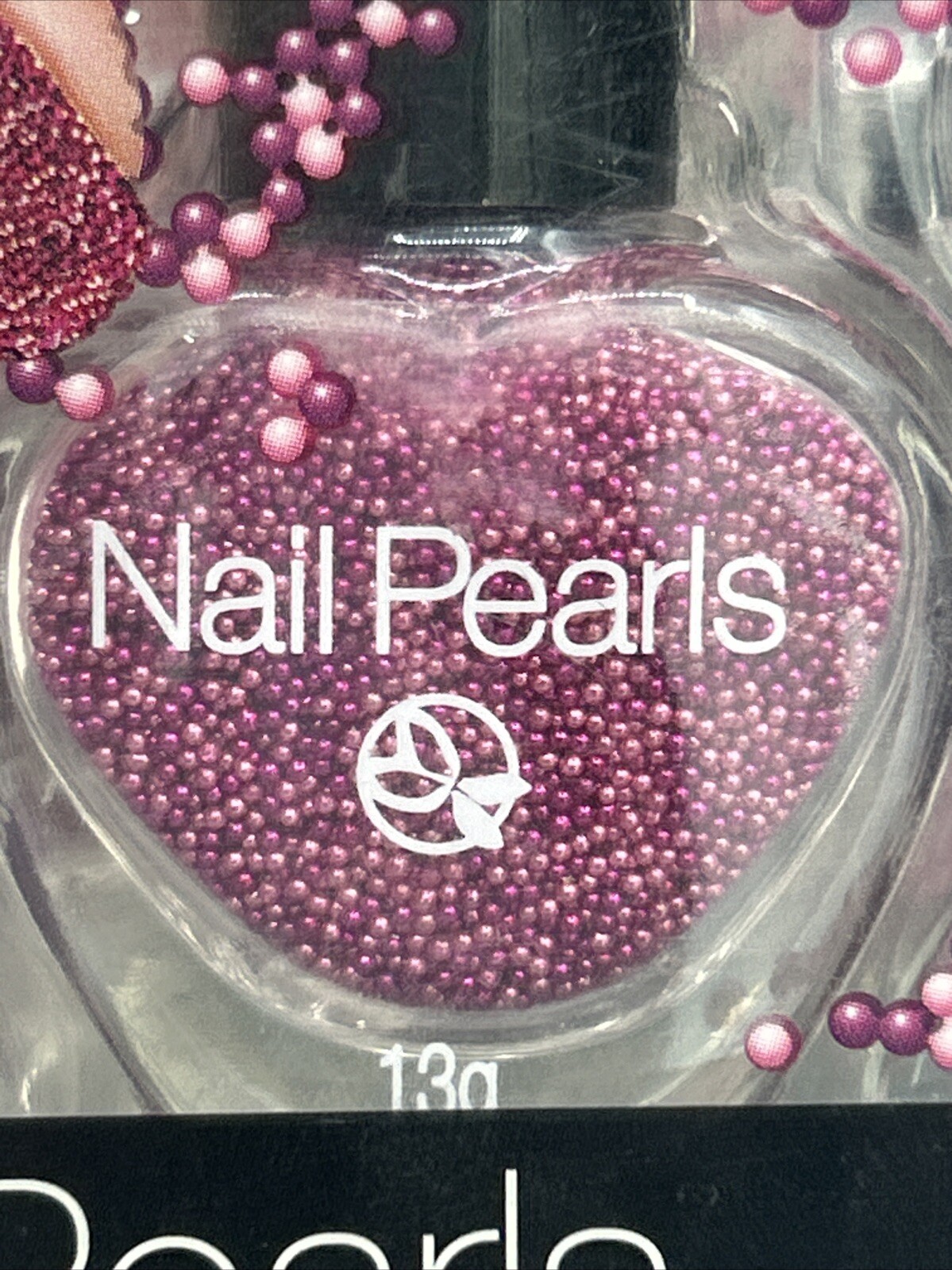 Pretty Woman Nail Pearls – Use With Any Polish Fingers & Toes, Magenta Color