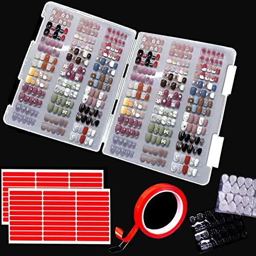 Large Press On Nail Organizer Press On Nails Display Box-(12*9*0.8 inch)