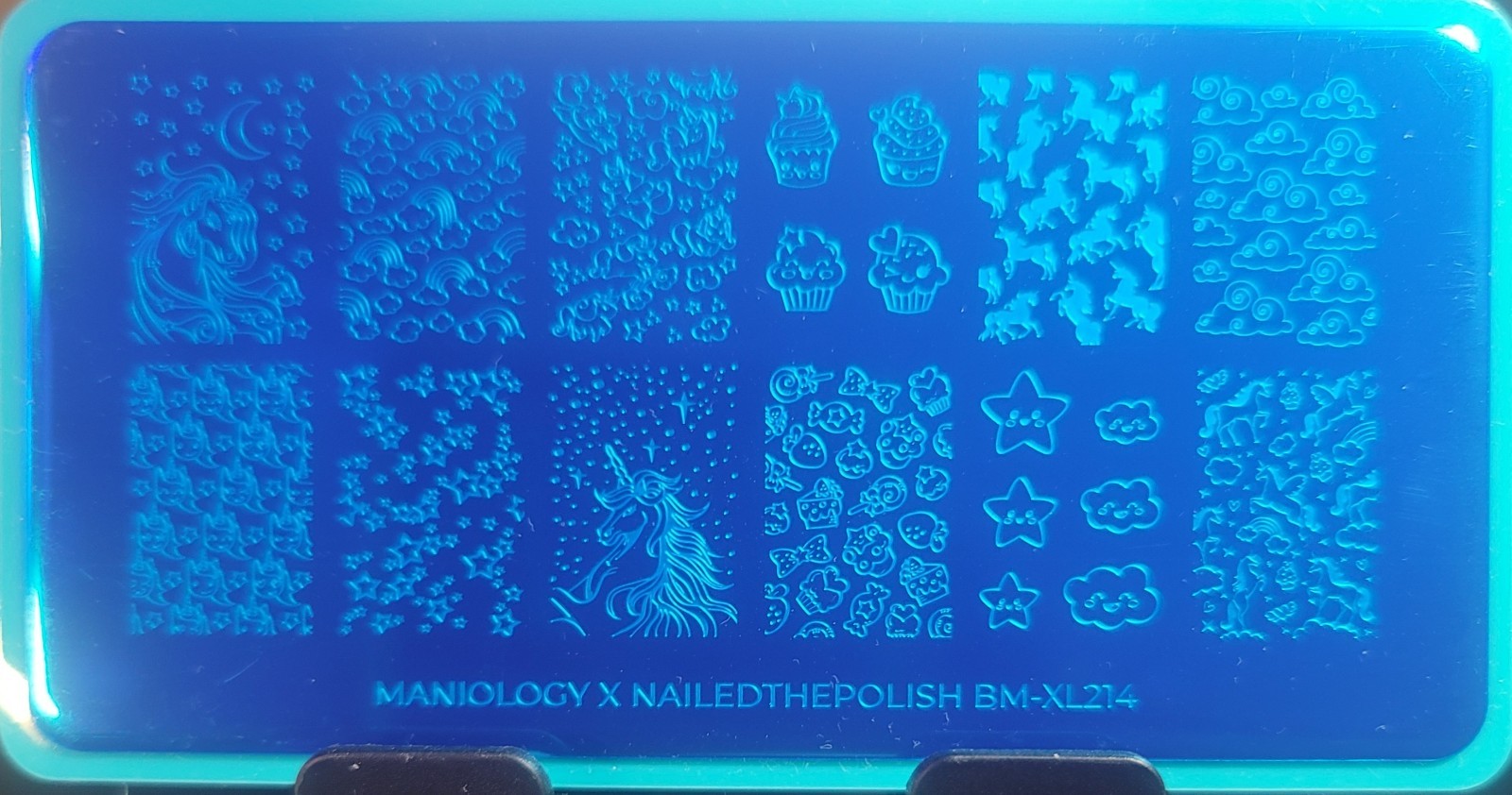 BMXL214 Maniology Nail Stamping Plate Unicorn