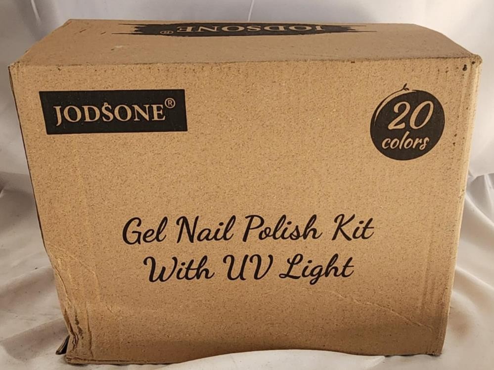 JODSONE 20 Colors Gel Nail Polish Kit with U V Light Base Top Matte Coat High