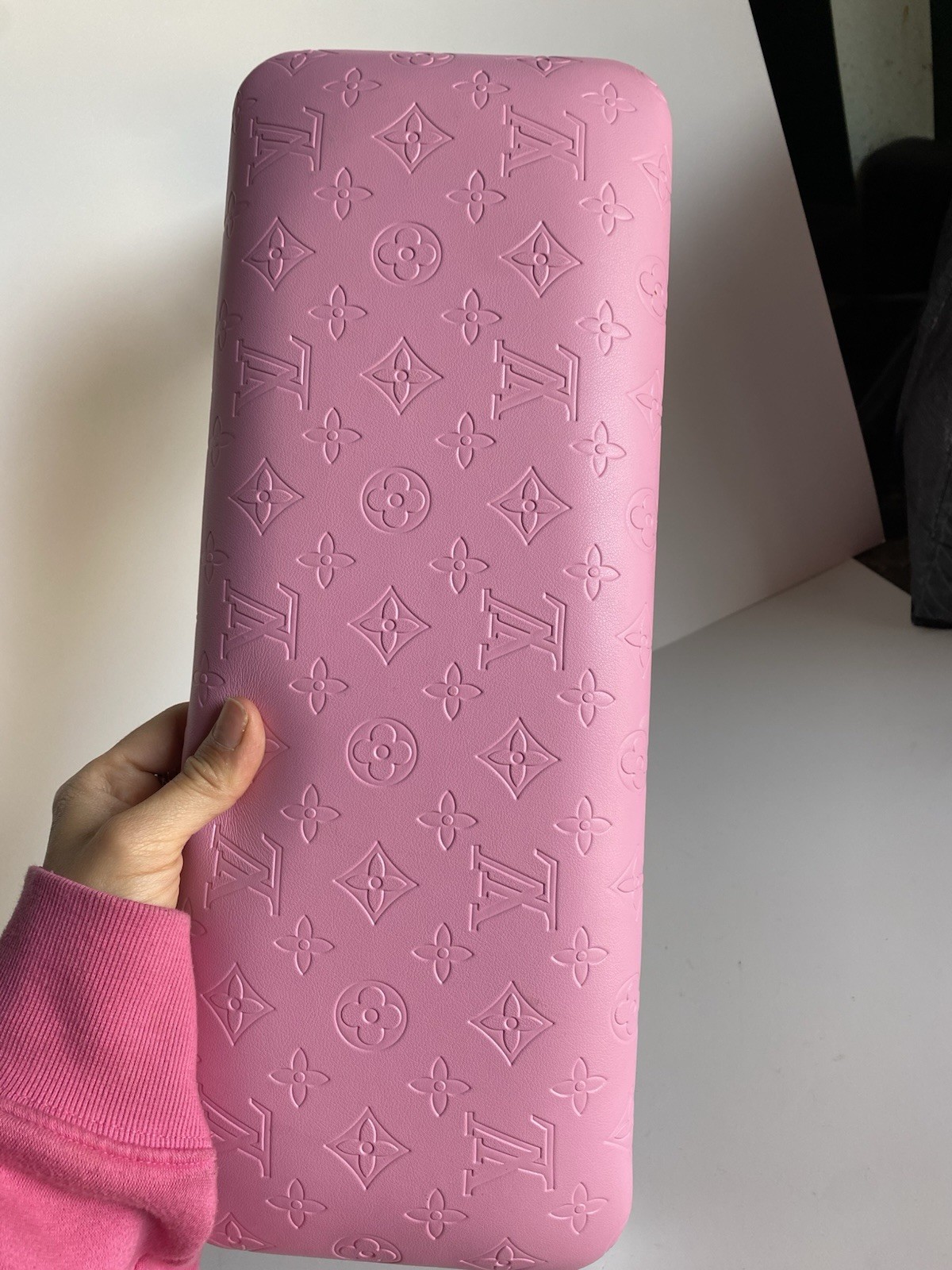Pink Cute Star Pattern Nail Technician Manicurist Arm Rest PU Leather