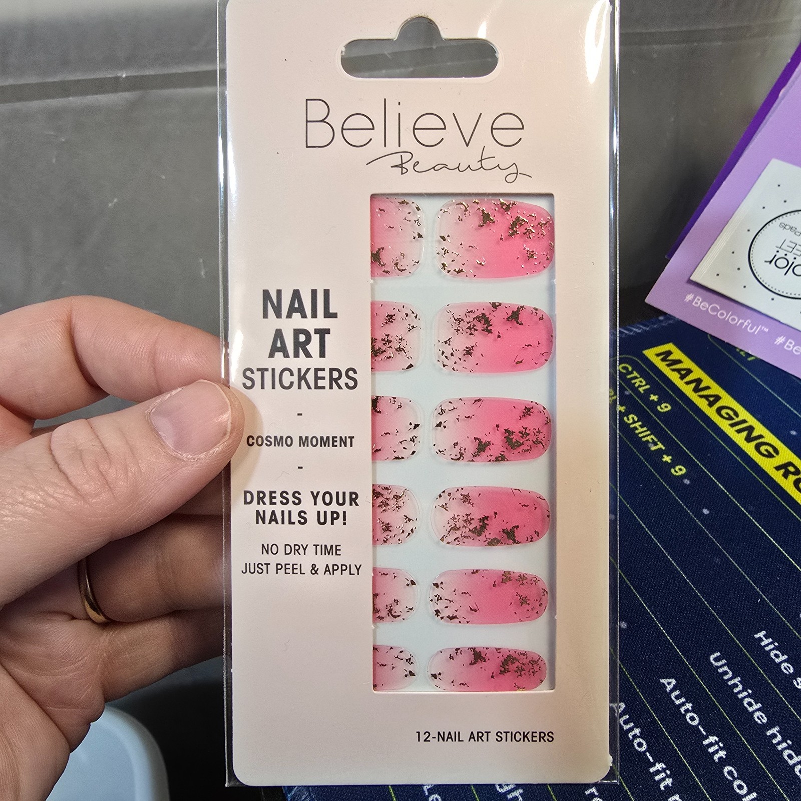 Believe Beauty Nail Art Stickers 12ct Packs New Sealed You Choose Style