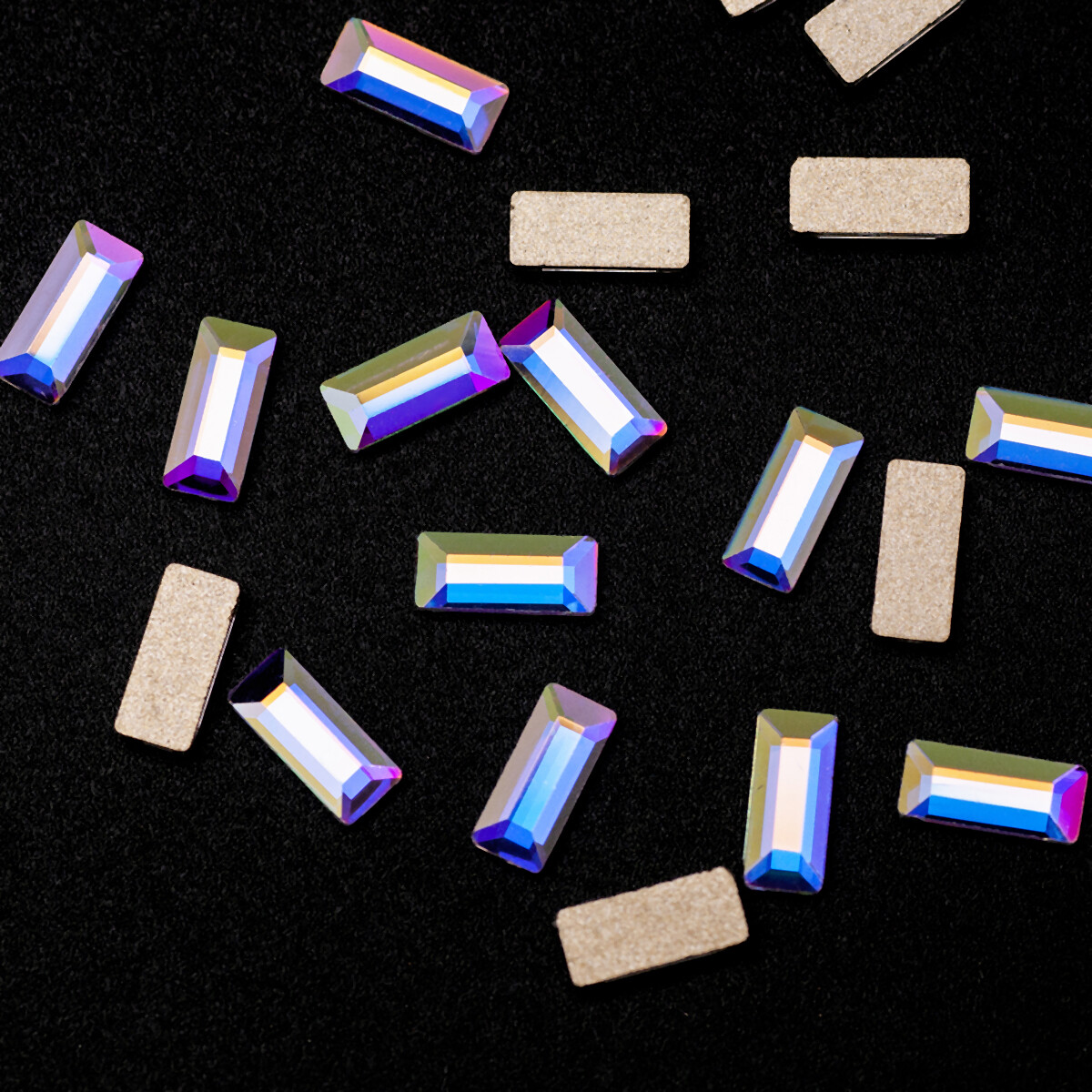 Strass Nail Art Rhinestones Mini Rectangle Colorful Stones Nail Art Charm Crysta