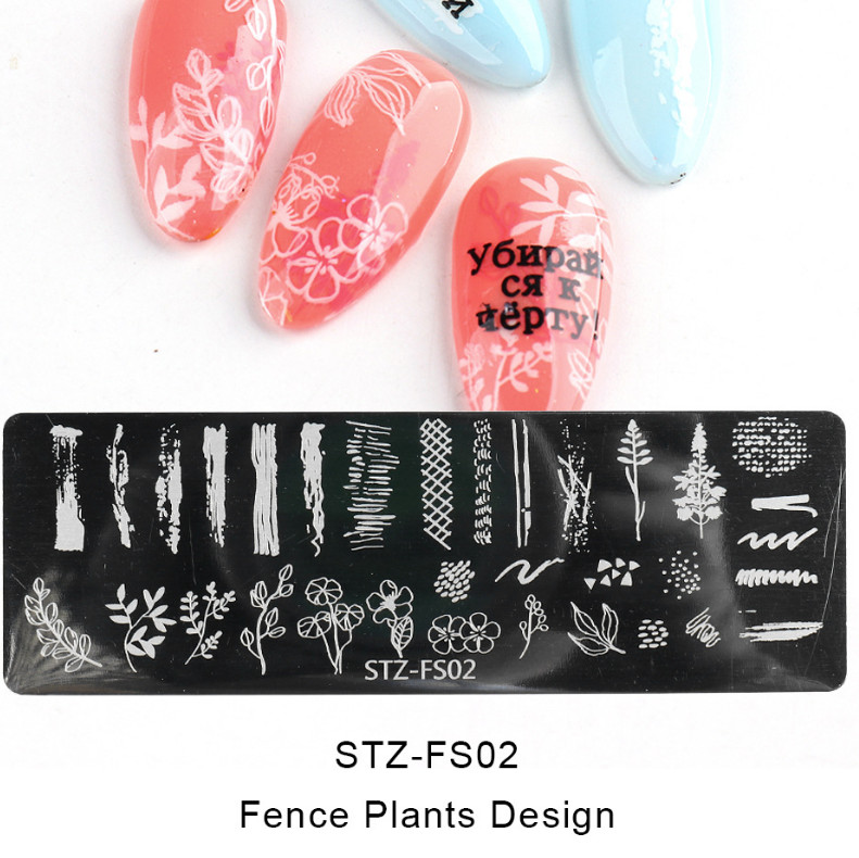 Leopard Bow Lace Snake Flowers Nail Art Stamping Manicure Template Image Plate
