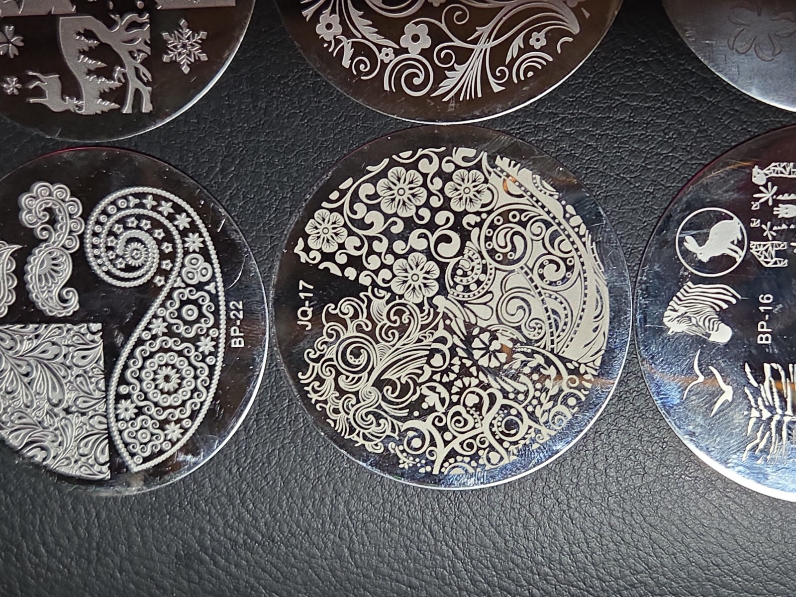23 small Round Nail stamping plates