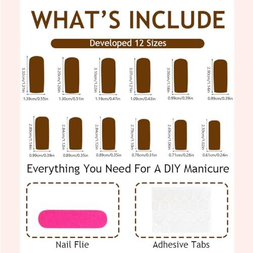 Square Press on Nails Long & Press on Toenails 1 Fl Oz (Pack of 1) Style-24