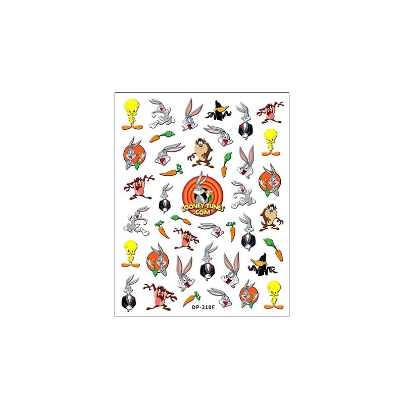 Cartoon Bunny Nail Stickers –Bird & Monster Nail Art Decals (67)