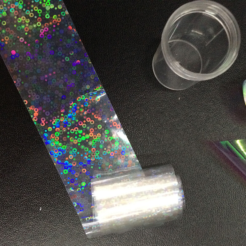 2 Roll of 120m Nail Art Foils Transfer Sticker Aurora Chrome Decals Tips Decor