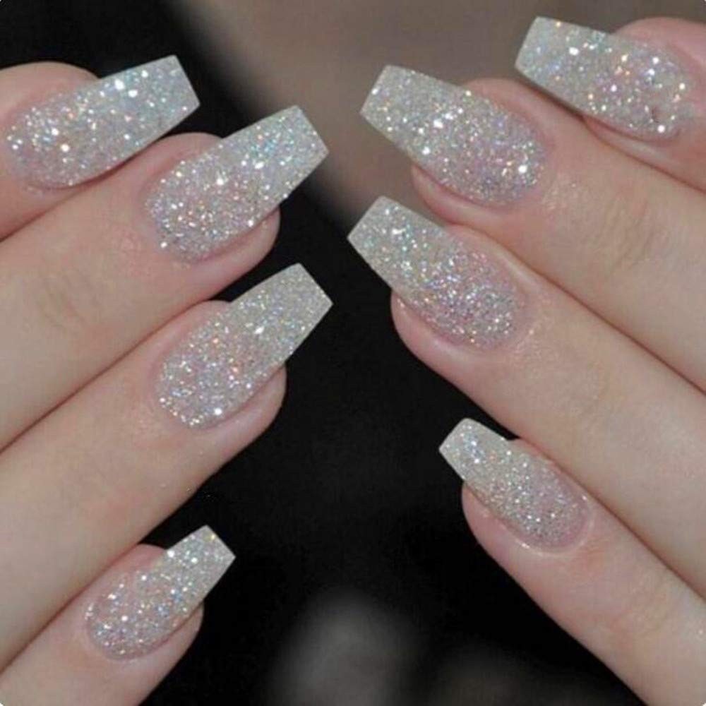 500 Count Clear Coffin Fake Nails – Acrylic Ballerina Style for Easy Styling