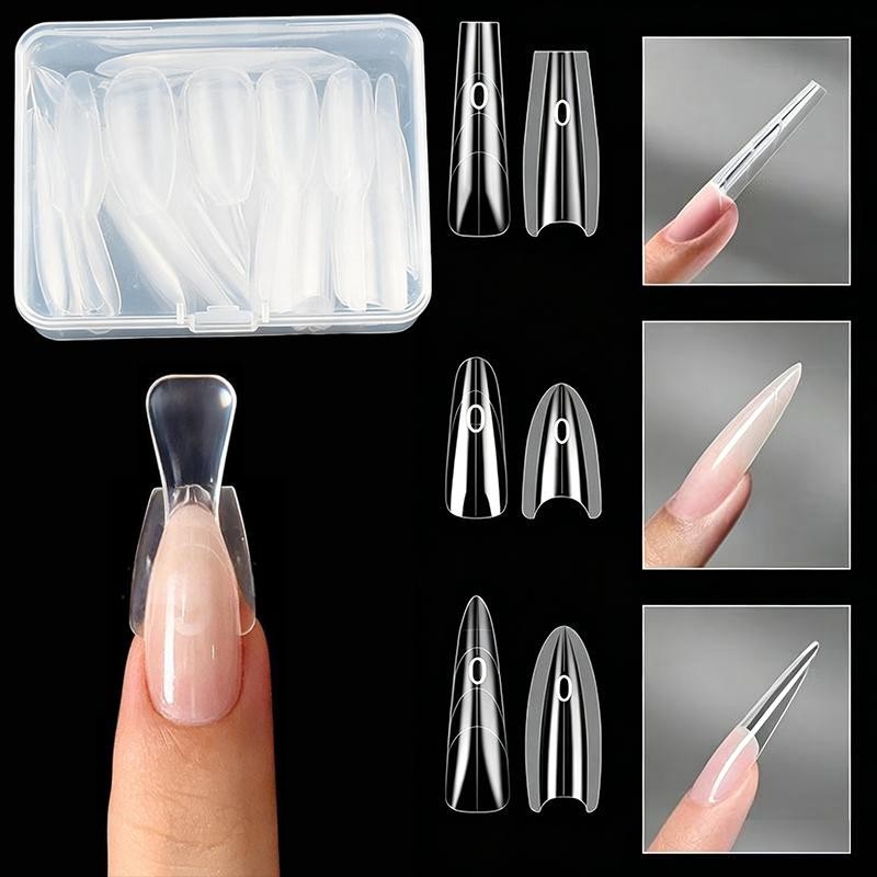 Original Sandwich Nails Dual Forms – 60Pcs Nail Mold For Quick Nail Salon Use