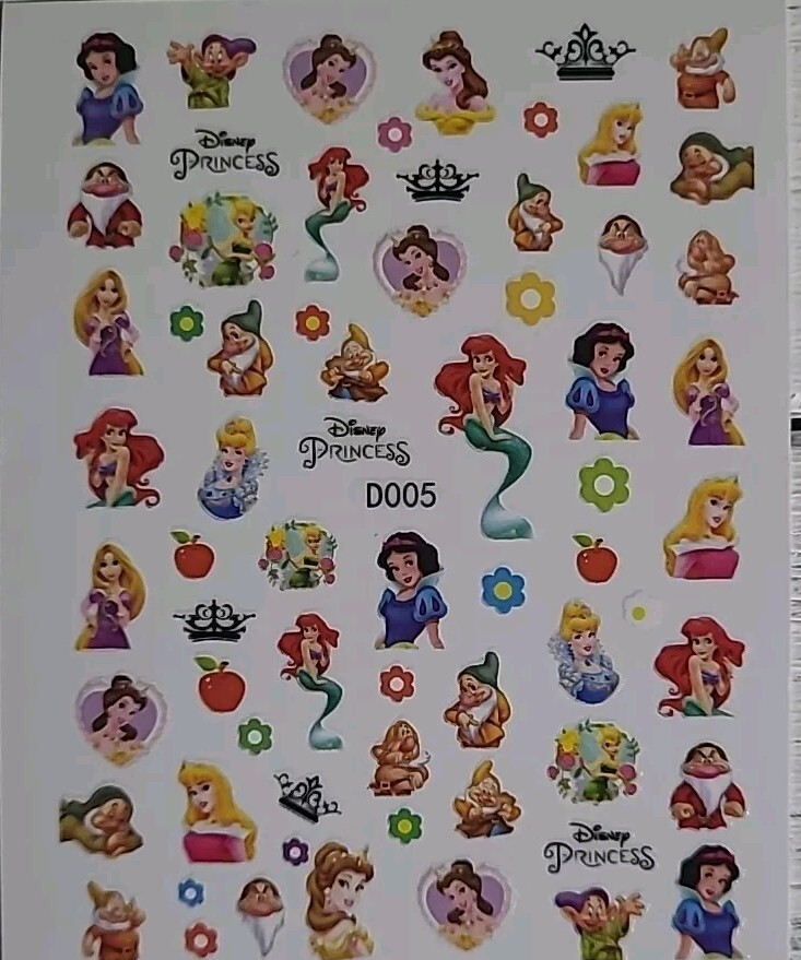 Disney Princess Nail Art Stickers