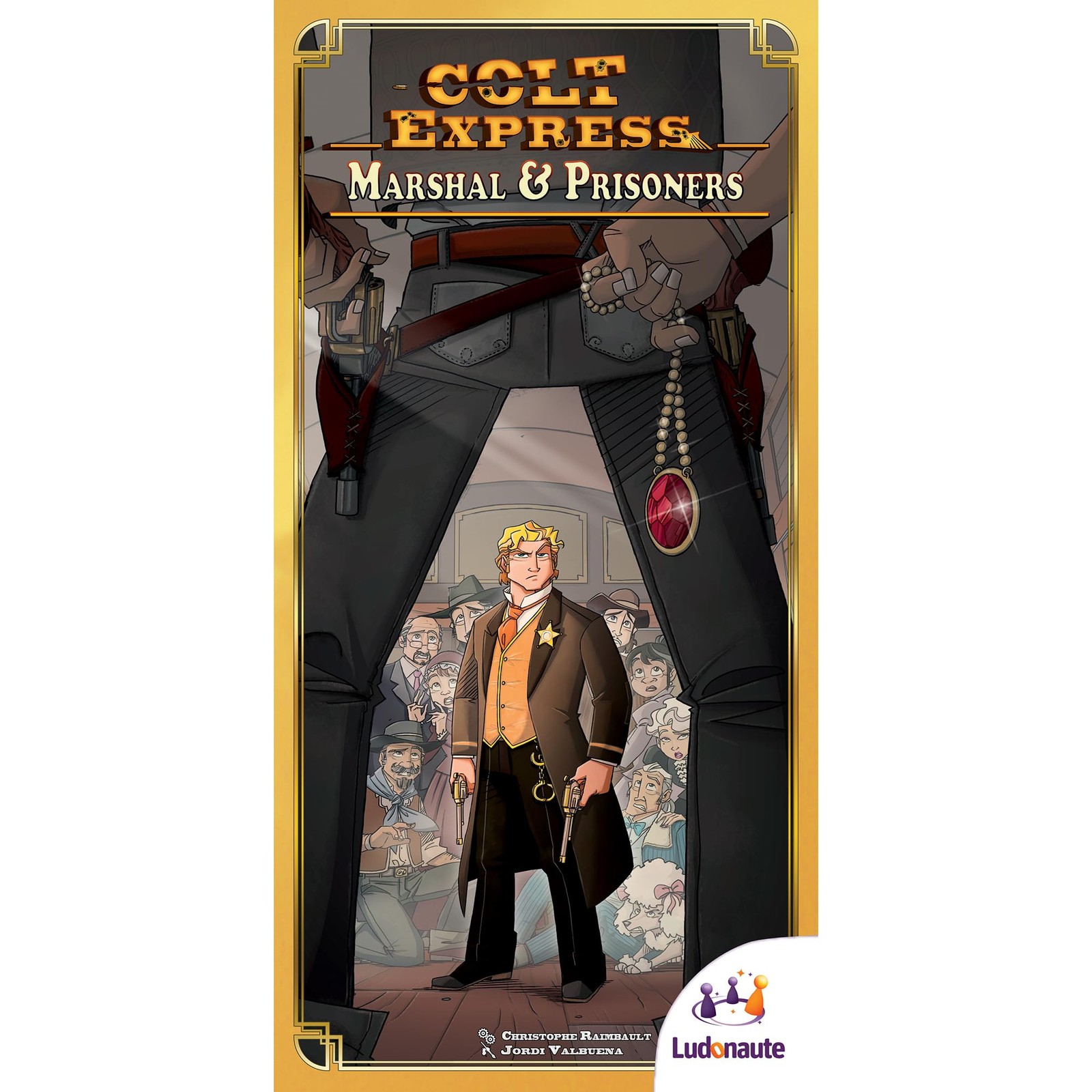 Colt Express Marshal and Prisoners Board Game EXPANSION – Small, Multicolor