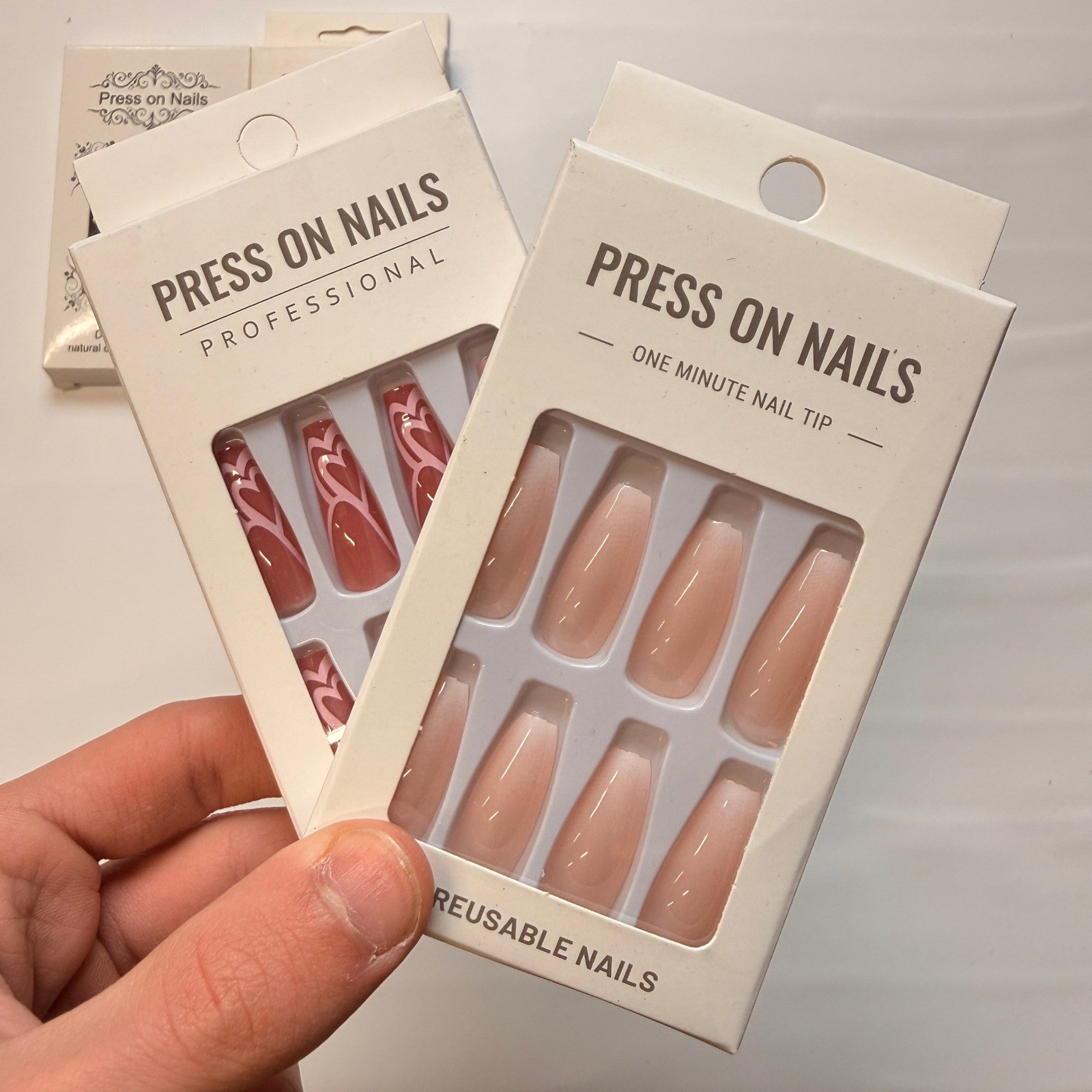 Lot of 10 Pack of 24 New False Press On Nails Assorted Designs and Colors №N8