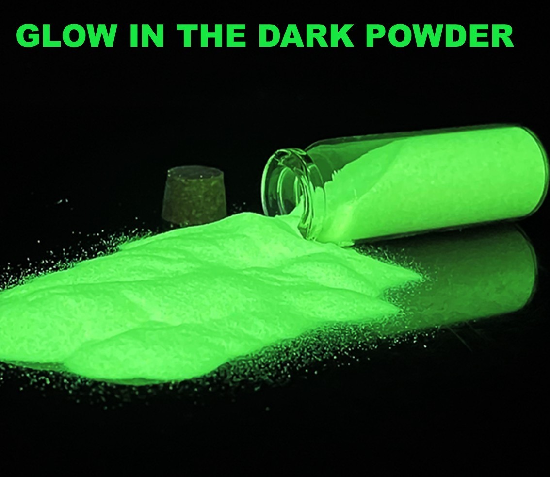 Glow in the Dark Glow Powder 50 GRAMS for Resin, Acrylic Paint, Models, Nails