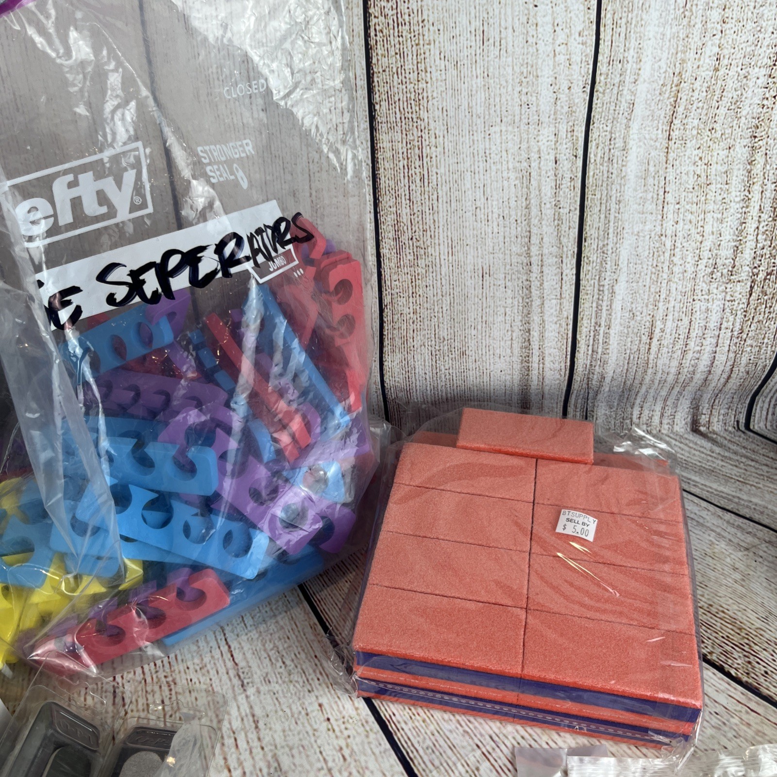 False Nail Tech Supplies Salon Liquidation Lot Technician File Buff Tool 10lb