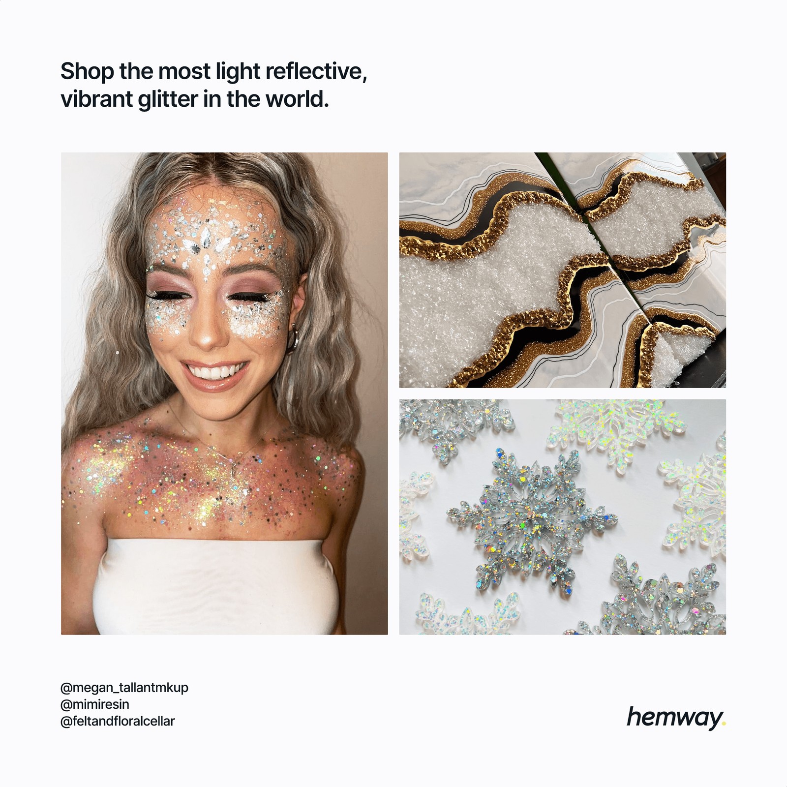 Hemway Ultra Sparkle Glitter Nail Face Body Eye Shadow FINE 1/64″ 0.015″ 0.4mm