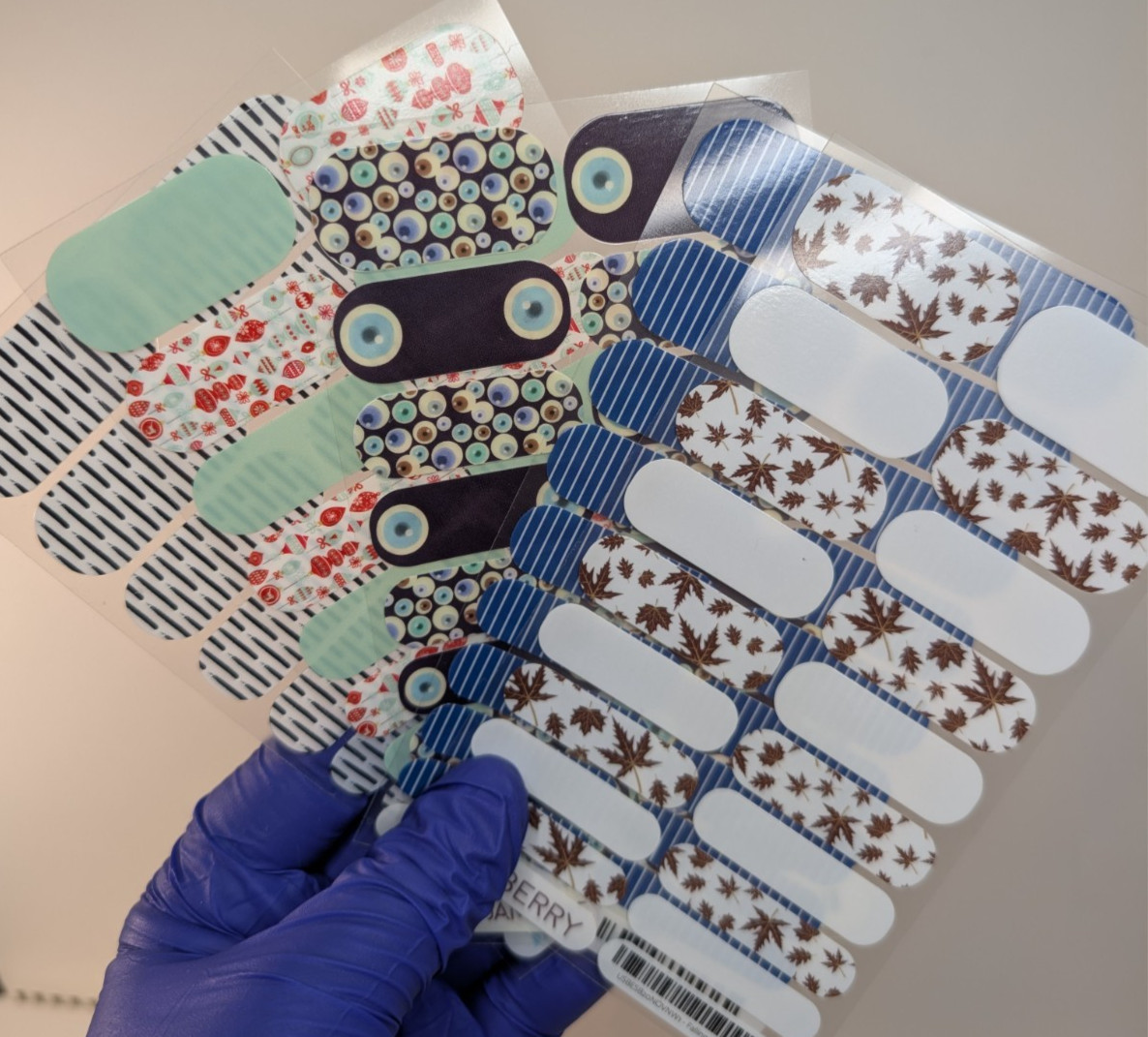 Jamberry Nail Wraps Full Sheets – Fall Time Holidays – Lot of 5