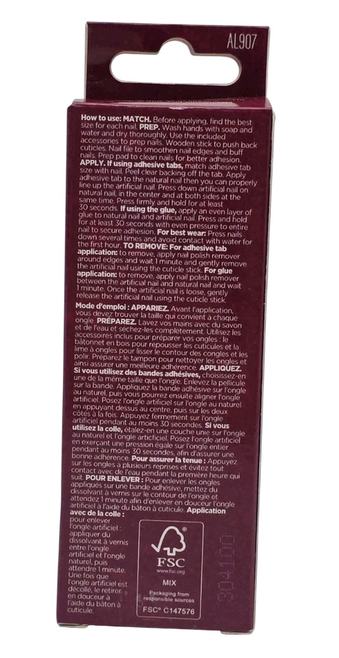 Sally Hansen Salon Effects Perfect Manicure Press-On Nails AL907 Sugar Coat