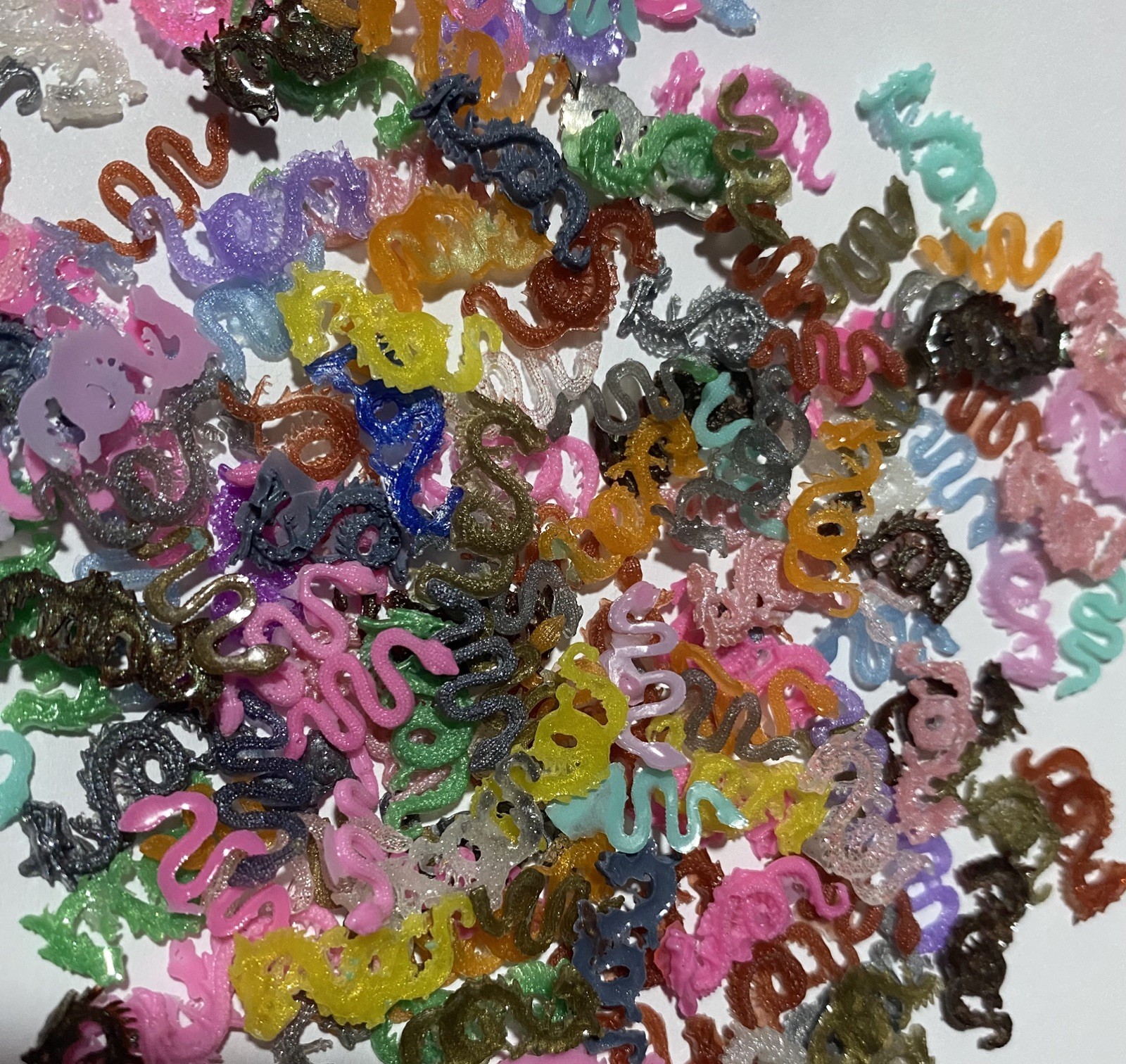 25 diy nail charms snakes, dragons,