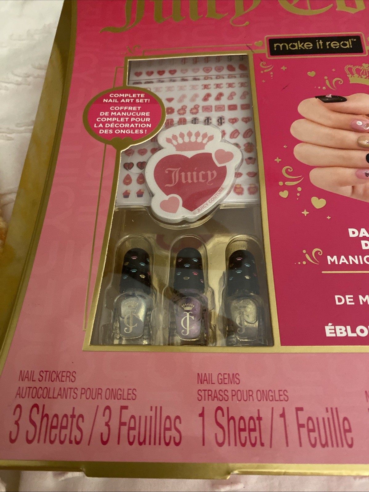 Juicy Couture Dazzling Designs Manicure Set – Complete Nail Art Set, Nail G…