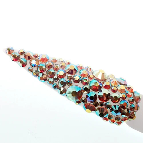 CLAW CULTURE CRISTALLO CRYSTAL NAIL STONES – AMBER RAINBOW