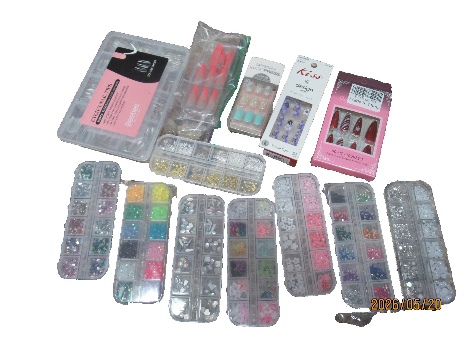 Women’s Nail Art Glitter, Sequins, Flakes, Beads, Gold Flakes and More, Nails