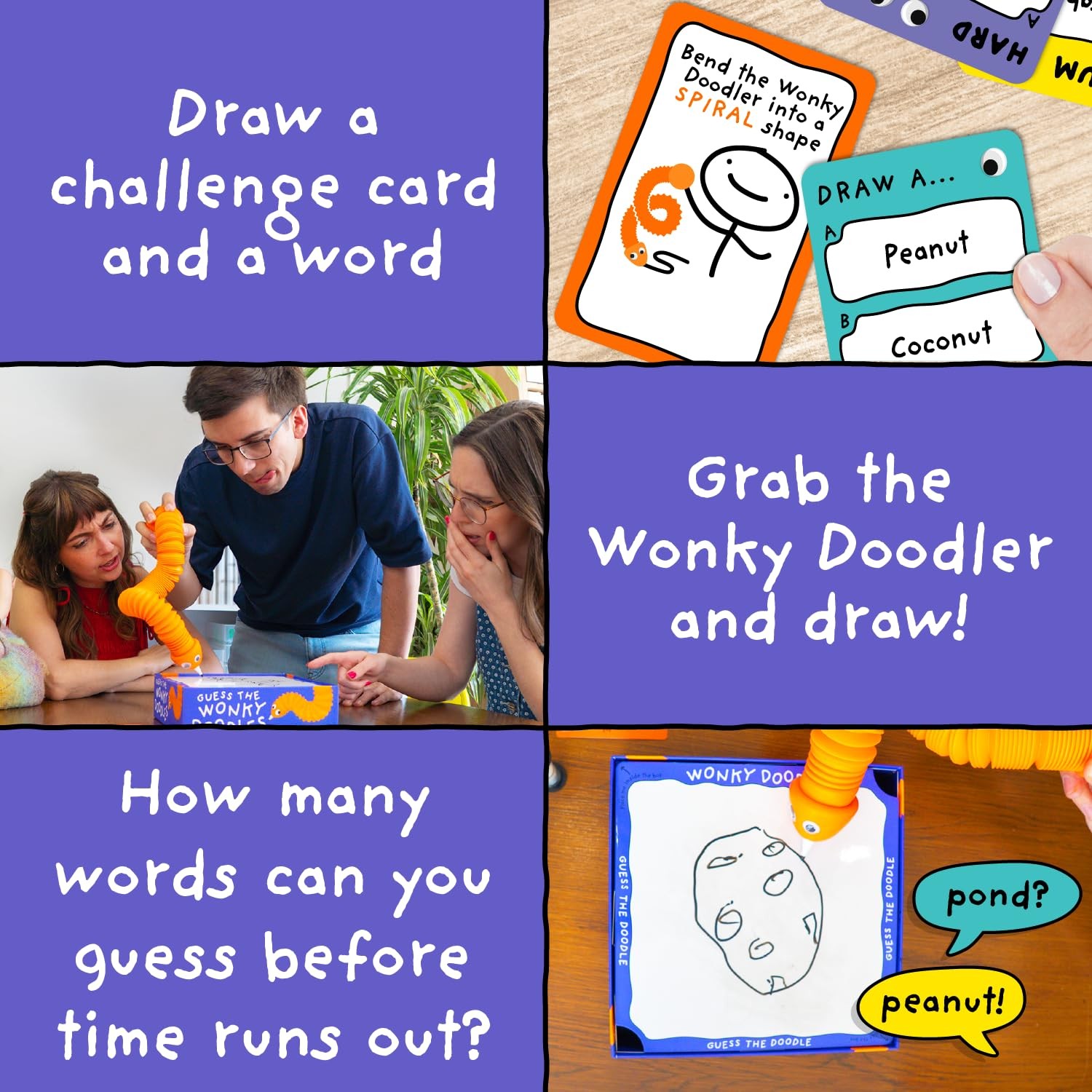 Lucky Egg Wonky Doodles – Hilarious 9 inches x 8.5 inches, Orange and White
