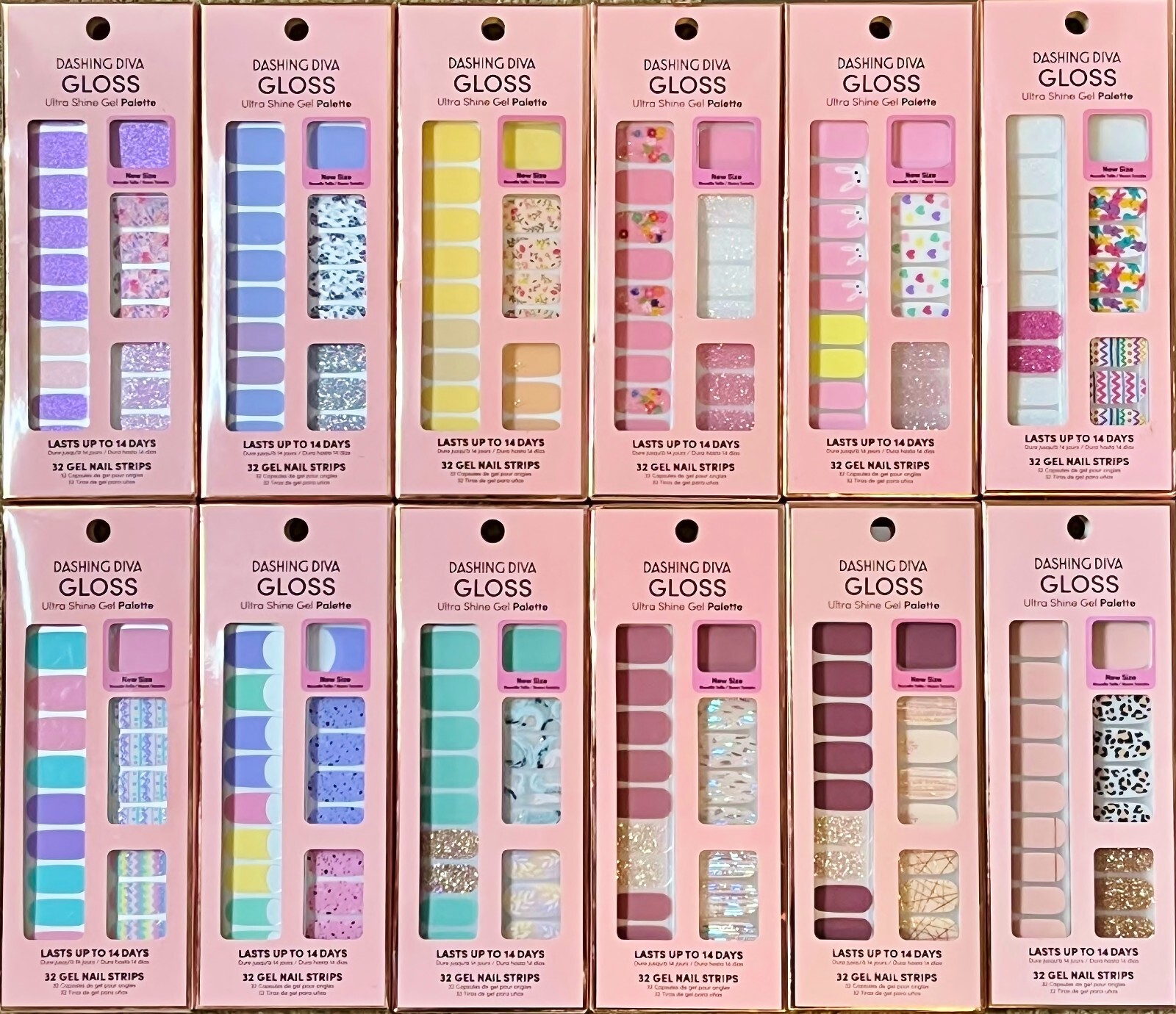 Dashing Diva Gloss Ultra Shine Gel Nail Strips Includes Holidays YOU CHOOSE