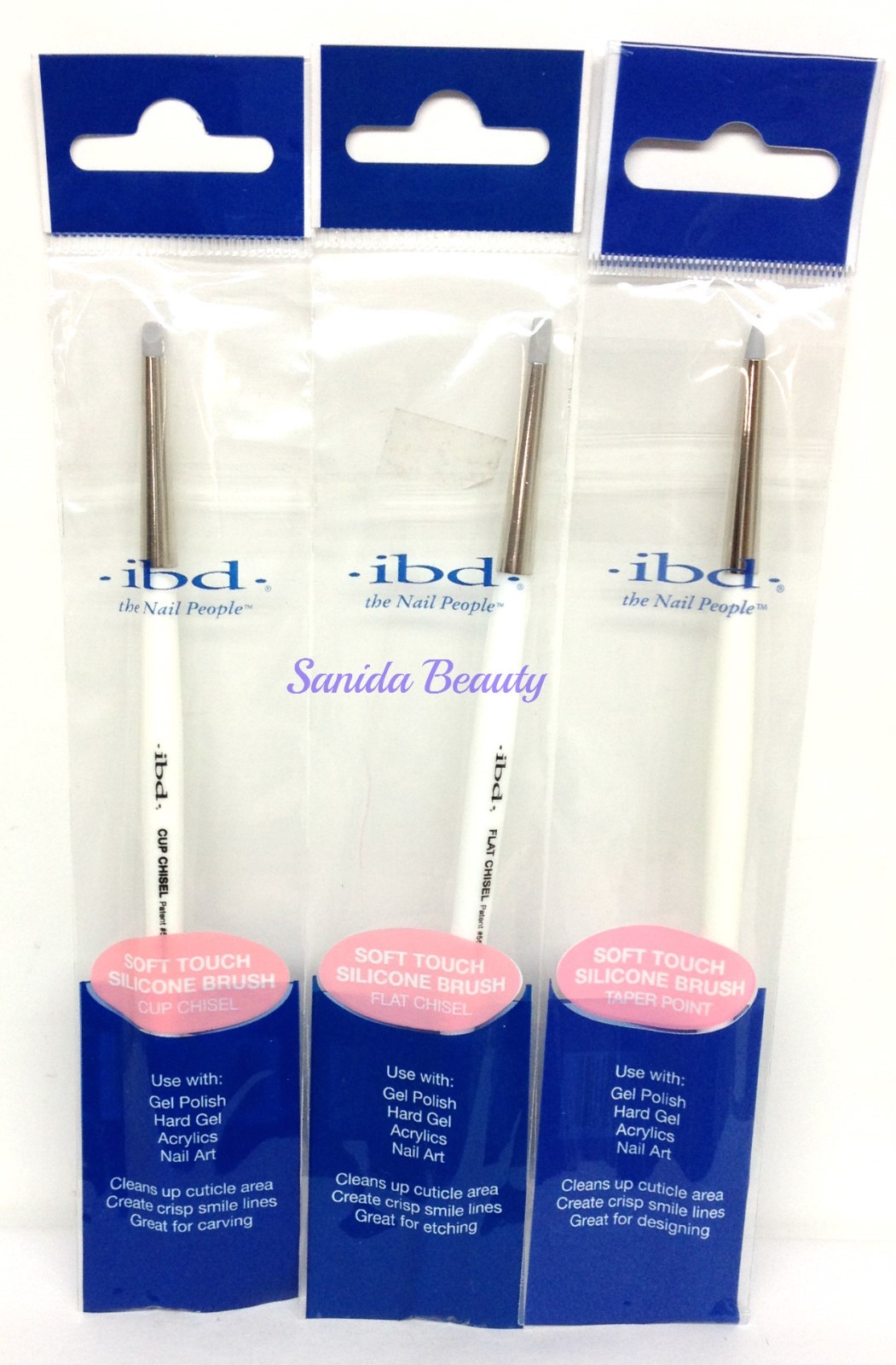 IBD GEL ART SOFT TOUCH SILICONE BRUSHES – Pick your choice