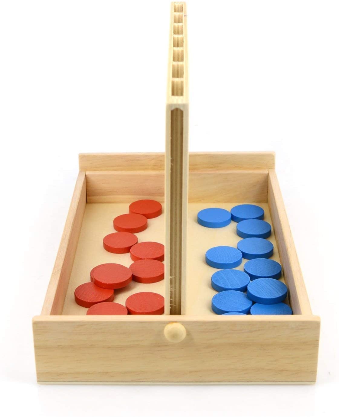 Arfun 4 in a Row Wooden Connect Board Game, 9.4 X 5.9 X 6.3 Inches, Red