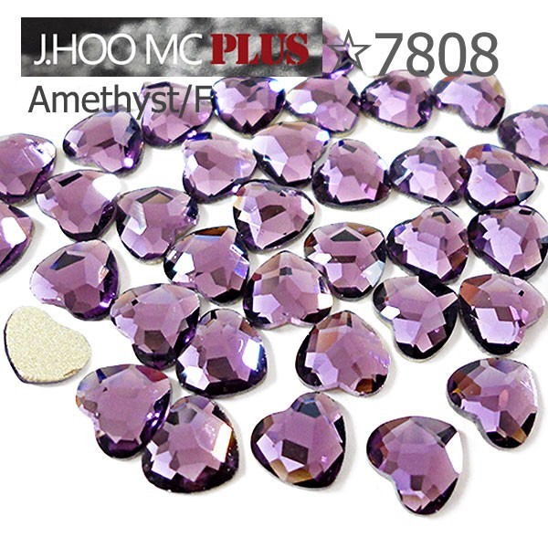 J.HOO Crystal 7808 Heart Flat Back Rhinestones 5×4.5mm Nail Art (10pcs)
