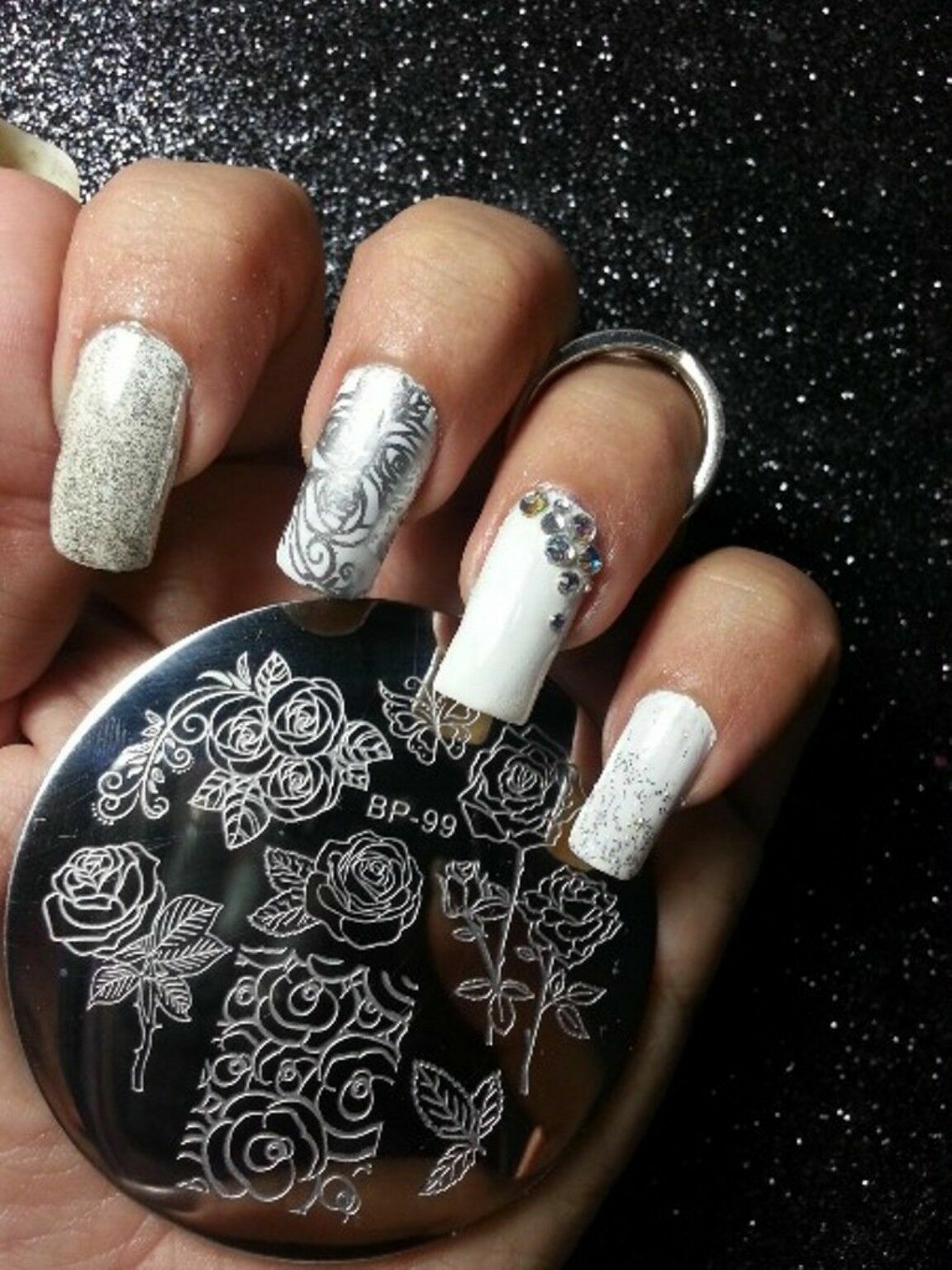 Nail Art Stamp Template Butterfly Flower Design DIY Manicure Image Plate BP-99