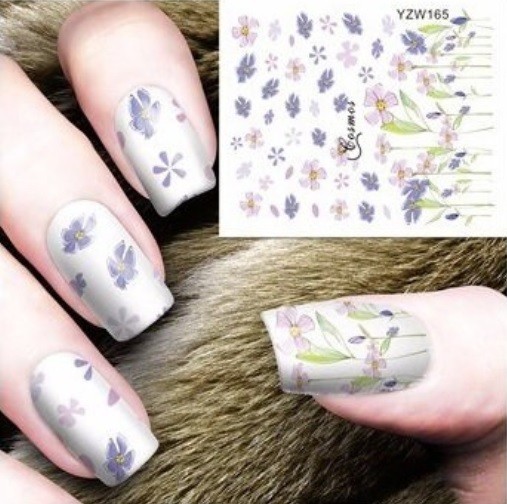 Flower, Floral Nail Art Water Decals DIY Nail Wraps.(Group 2)