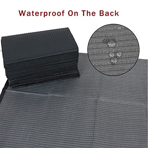 125PCS Disposable Nail Art Table Towels Mat 13″ X 17″ Waterproof 3 Ply Black