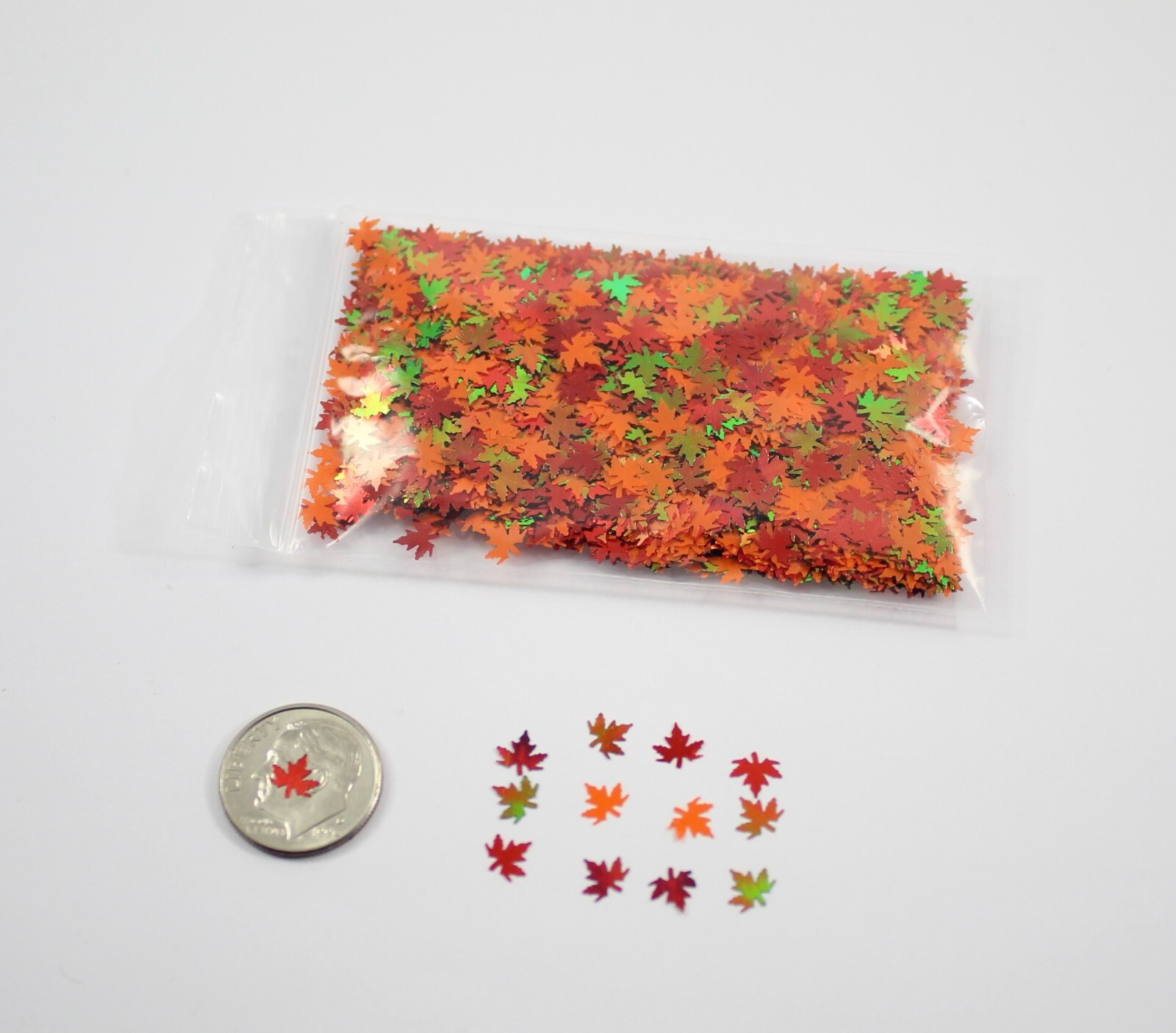 Fall Leaves Shaped Solvent Resistant Glitter For Resin-Tumblers-Crafts
