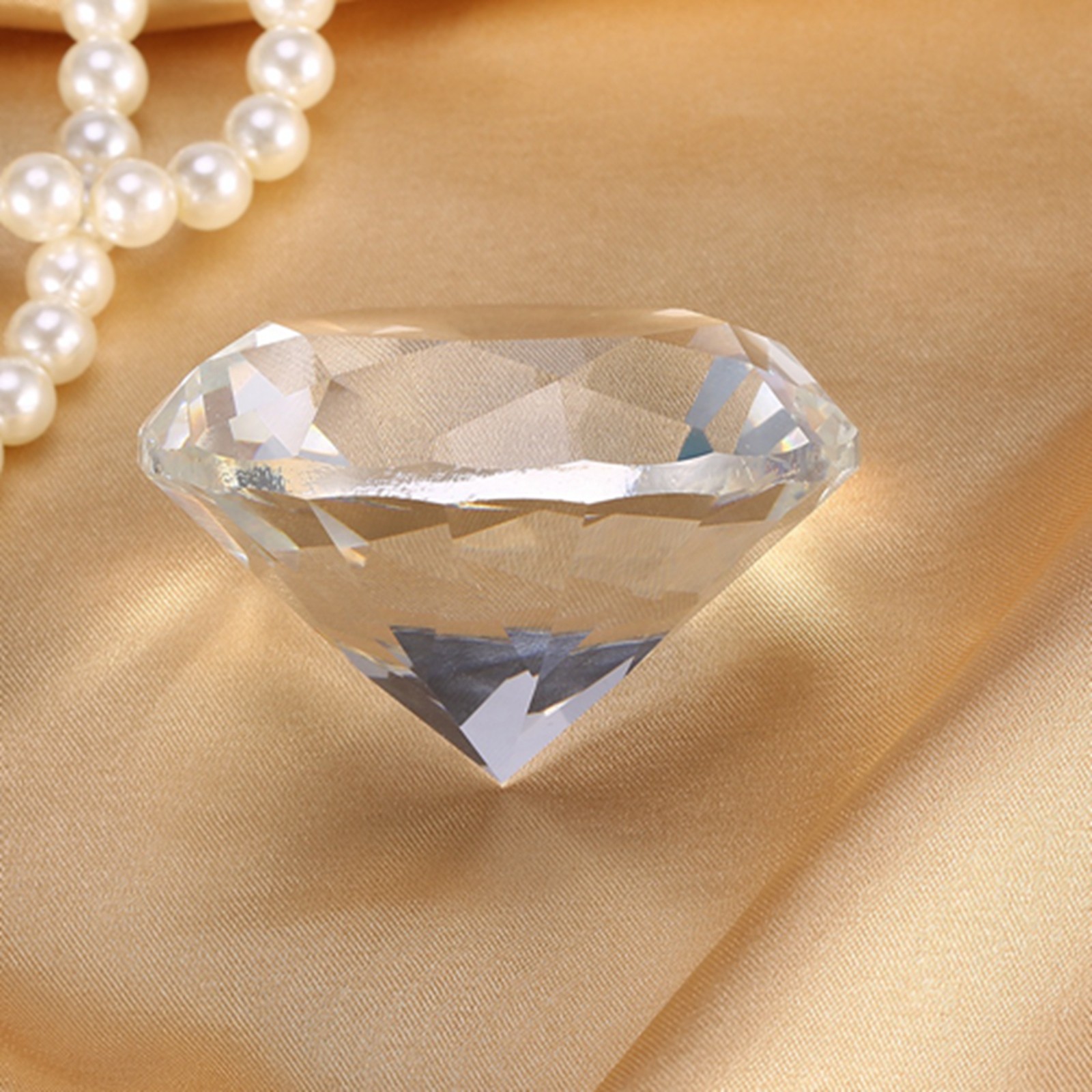 Glass Crystal Shiny Hand Model For Nail Art Display White Excellent