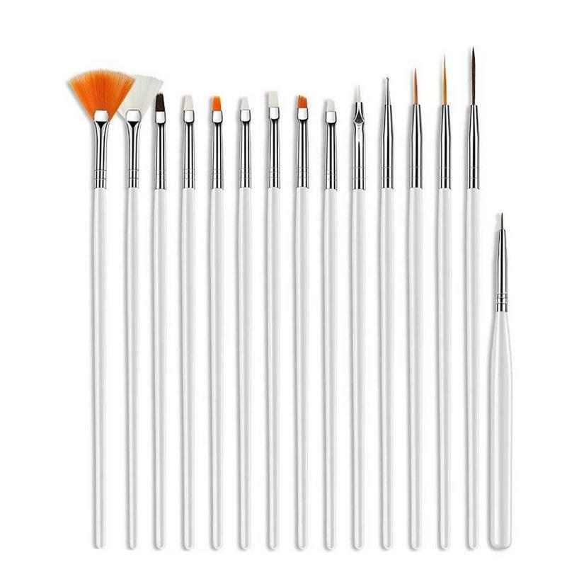 20PCS/Set Nail Art Design Dotting Painting Draw Polish Brush Pen Tools US Ship