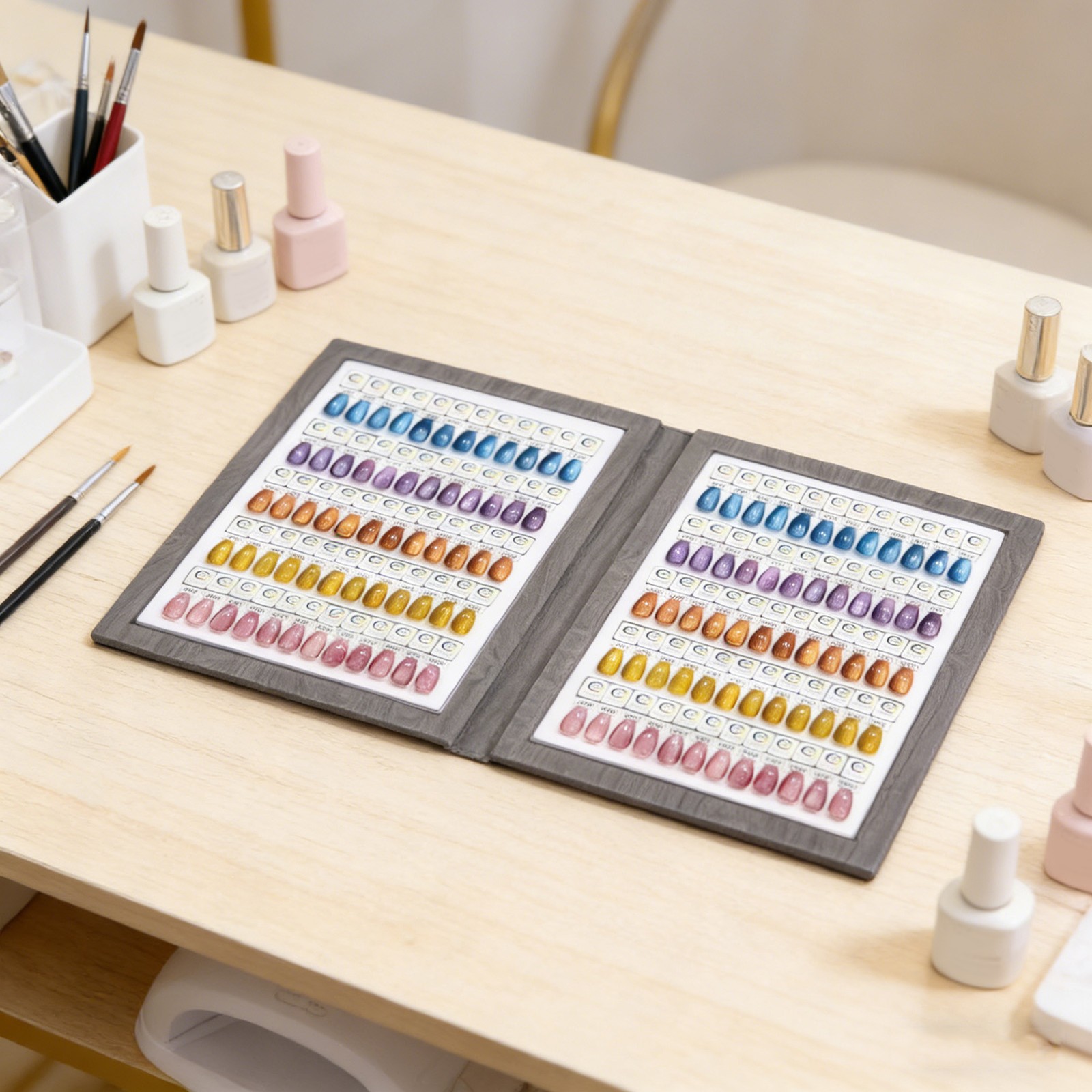Magnetic Nail Swatches Book For Nail Technicians And DIY Users Easy To Use