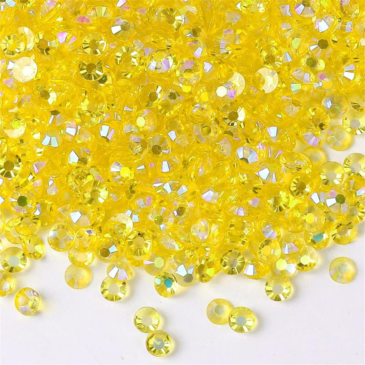 3000 Pieces SS6 2Mm Flatback Rhinestones AB Clear round Gems Crystals for Nail A
