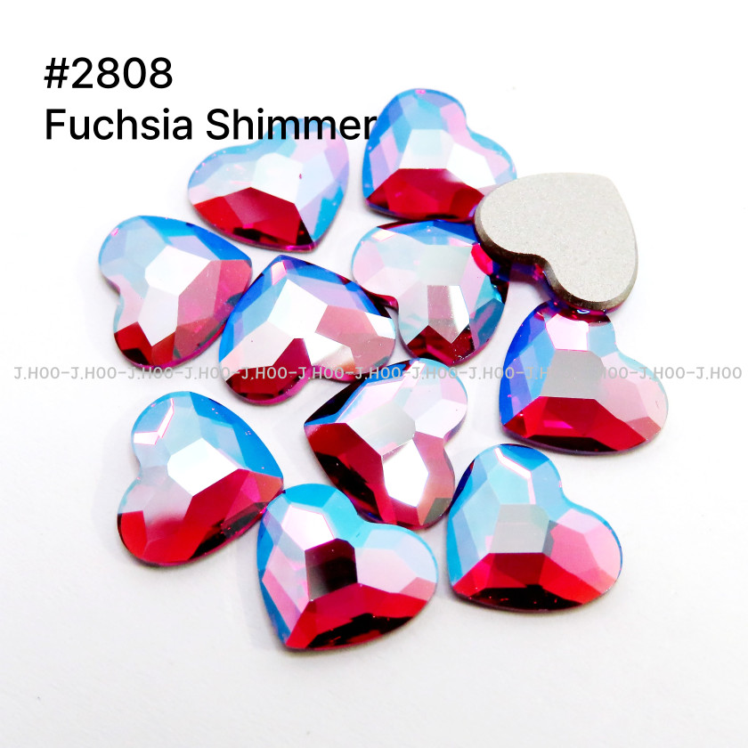Swarovski 2808 Heart Flat Back 10mm(4pcs)