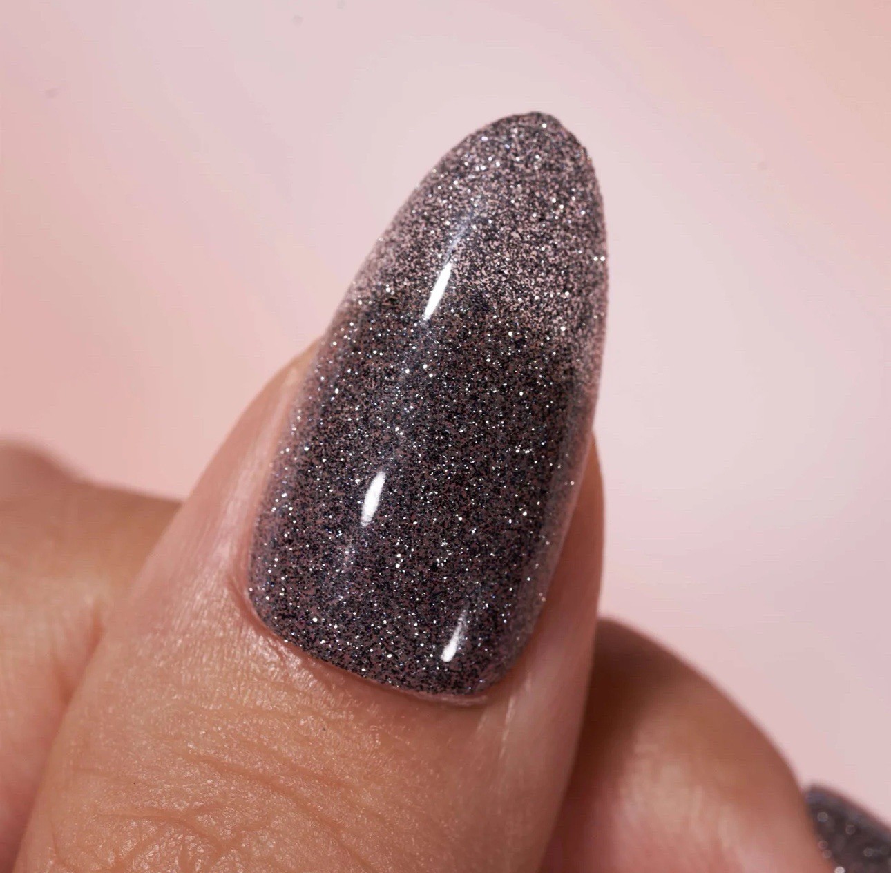 Almond Press On French Tip Nails Supremely Fit & Natural Glue Bright Sky NEW