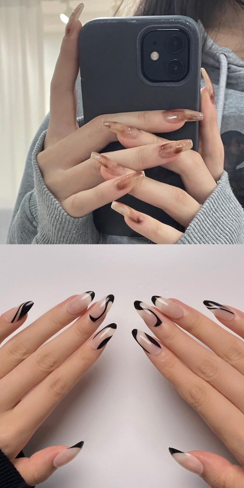 Brand New Press-on Nails with French Style, Natural Color for Casual Wear