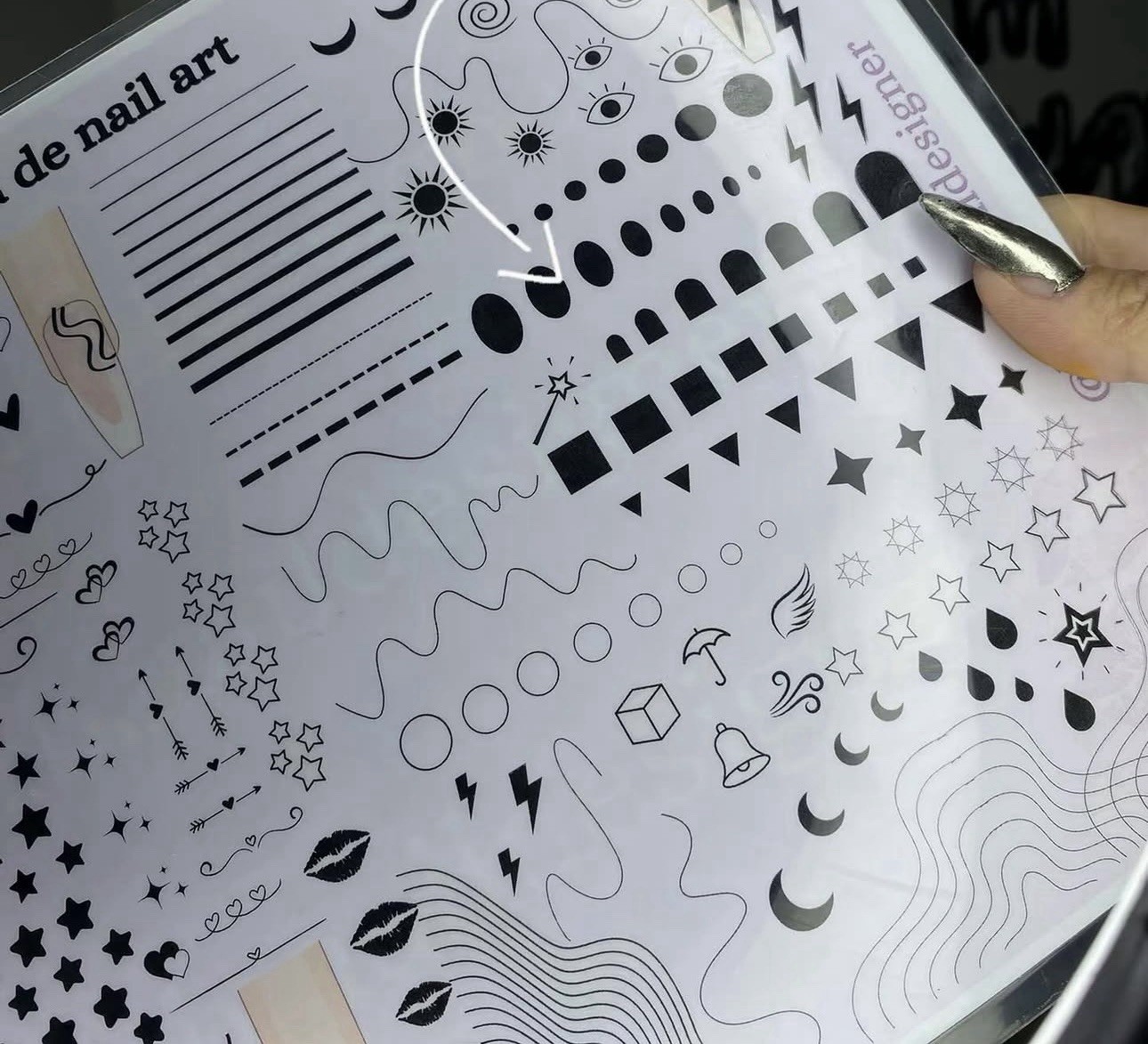 Gel & Acrylic Nail Practice Sheet Reusable Nail Art Training 3D Gel nail design