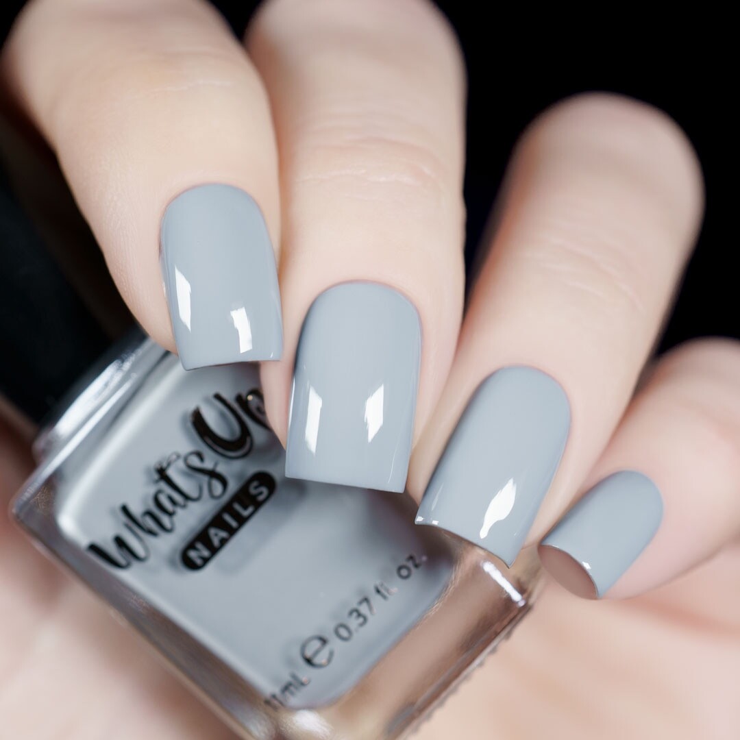 Whats Up Nails – Drippy Days Regular Polish (Light Gray Creme), Nail Polish