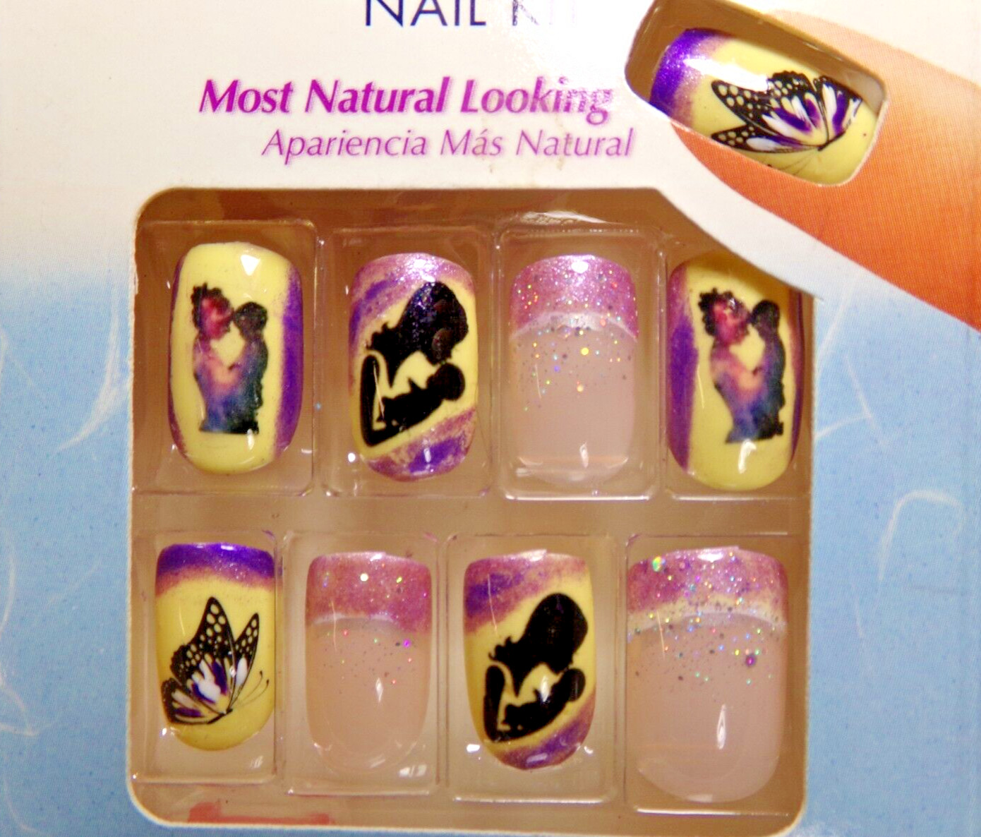 Broadway GLUE ON Medium Yellow & Purple with Mother’s Day design