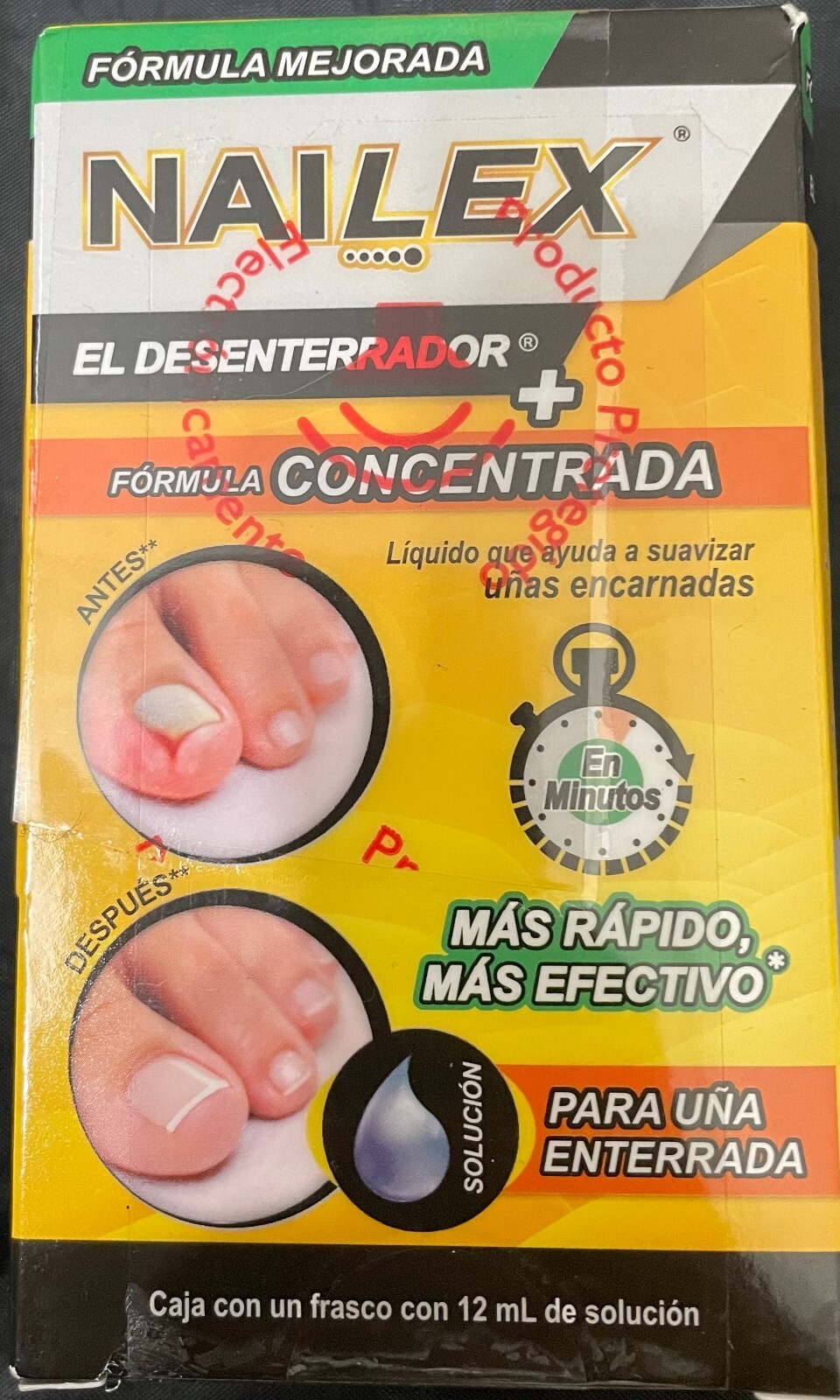 NAILEX DESENTERRADOR DE UÑAS ENTERRADA.INGROWN TOE NAIL SOFTENER CONCENTRA 12ml.